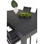 Holma Spisegruppe (160x100) - Sort - 4 Stole