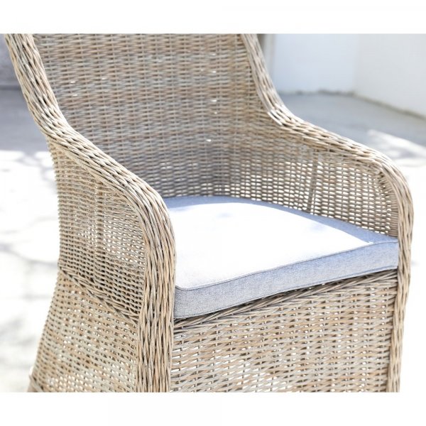 Lotus utemöbelset med sidobord - Natur Lotus utemöbelset med sidobord - Natur