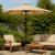 Parasol - Fjällbacka | Ø300 cm | Beige + Rengøringsspray til havemøbler Parasol - Fjällbacka | Ø300 cm | Beige + Rengøringsspray til havemøbler