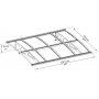 Canopia Bordeaux Entrtak 1,4 x 2,2 - Vit/opalglas
