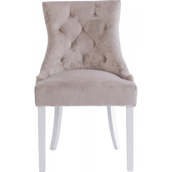 Tuva matstol i beige sammet Tuva matstol i beige sammet