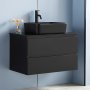 Kommod 80cm | Med tv�ttst�ll i svart design | Nimbus