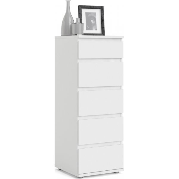 Nova Byr� vit med 5 l�dor 40 cm bred och 106,5 cm h�g