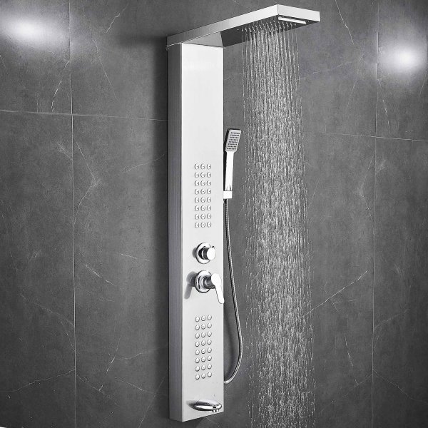 Duschpanel Hanna  borstat rostfritt stl