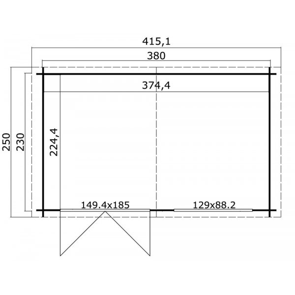 Friggebod Ruben 30 - 8,7 m�