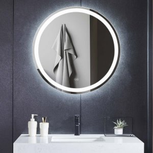 Rund badrumsspegel 80 cm | LED-belysning, anti-fog & dimmer Rund badrumsspegel 80 cm | LED-belysning, anti-fog & dimmer