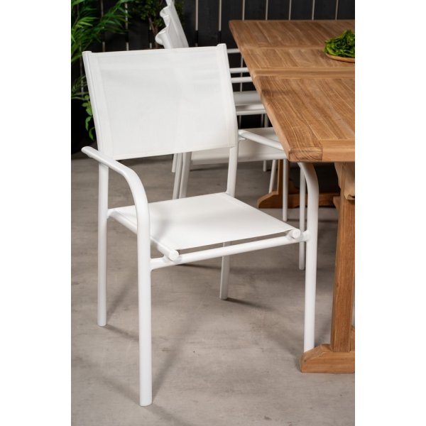 Bjuråker Matgrupp (195x110) - Vit/Natur - 6 Stolar Bjuråker Matgrupp (195x110) - Vit/Natur - 6 Stolar