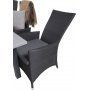 Ekens Matgrupp (152x90) - Svart/Gr - 6 Stolar