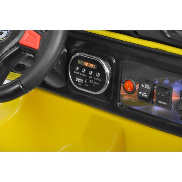 Eldriven gul terr�ngbil f�r barn - 10Ah