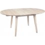 Matbord Genova f�rl�ngningsbart �110-160x110 cm whitewash oak