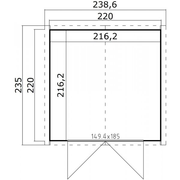 Förråd Isabell B - 4,8 m² Förråd Isabell B - 4,8 m²
