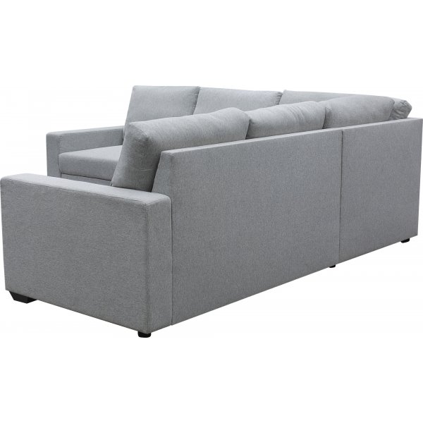 H�rnsoffa Belissa med b�ddfunktion och f�rvaring - 235x235 cm - m�rkgr�