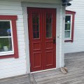 Kundbild Ytterdörr Leia - med glas: Tryggt. Snabb leverans. Trevlig...