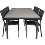 Prssebo Spisegruppe (224x100) - Sort/Gr - 6 Stole