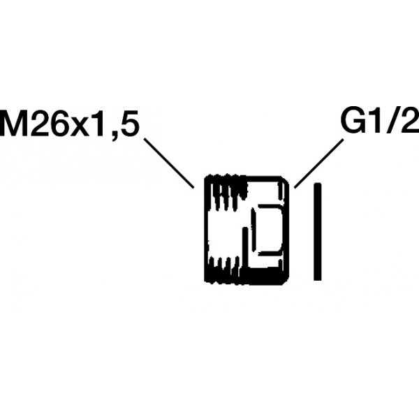 FM Mattsson Övergångsnippel Krom - 2832-0000 FM Mattsson Övergångsnippel Krom - 2832-0000