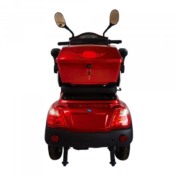 Promenadskoter med 4 hjul - Svart & röd 1000W Promenadskoter med 4 hjul - Svart & röd 1000W