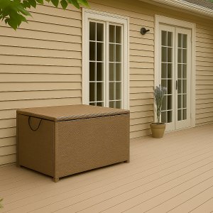 Alma pudeboks Beige syntetisk rattan Alma pudeboks Beige syntetisk rattan
