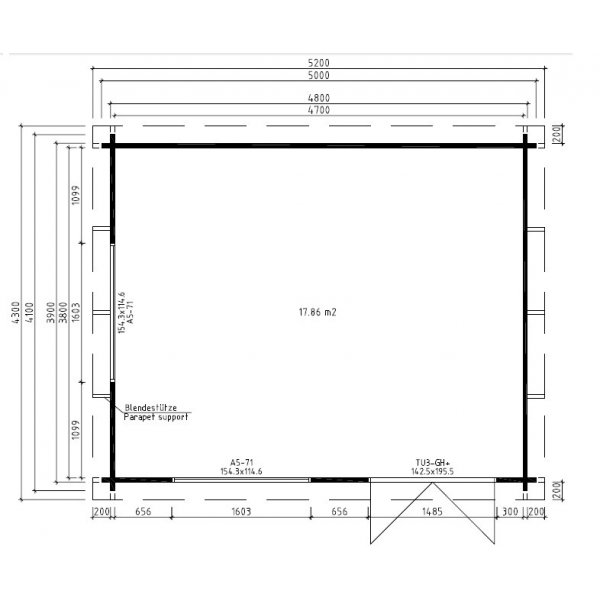 Attefallshus Ingmar D - 20,5 m�