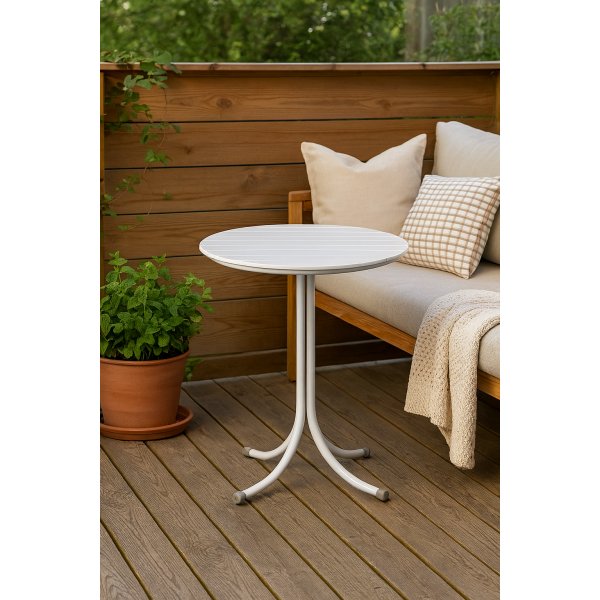 Utebord 70 cm Vit - Holmsund