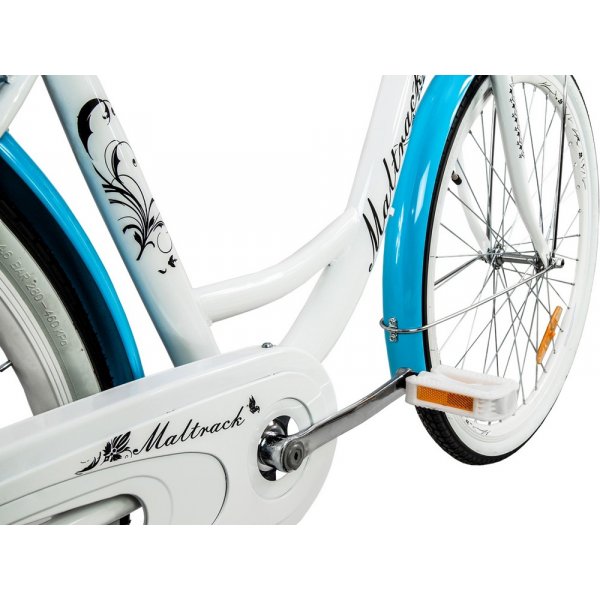 Damcykel Classic 26\\\" - Vit & blå Damcykel Classic 26\\\" - Vit & blå