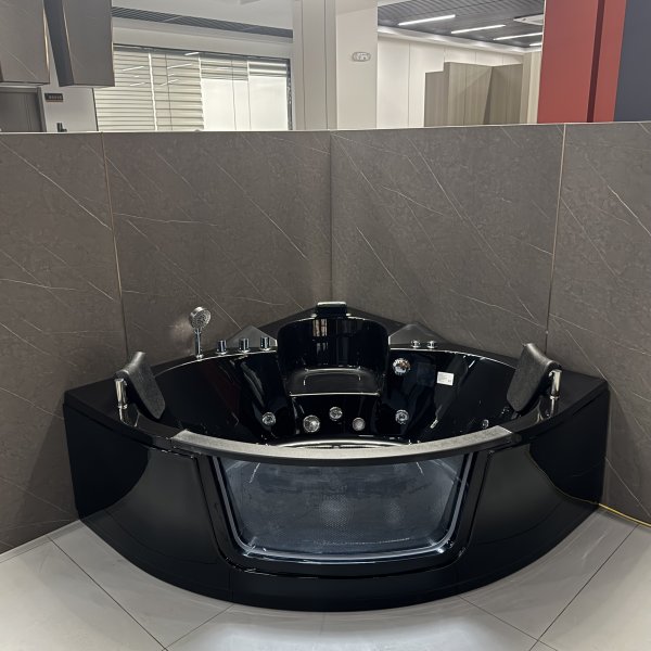 H�rnbadkar Kailua massagebadkar 150 � 150 cm � Svart