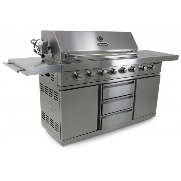 Stor rostfri gasolgrill New Orleans