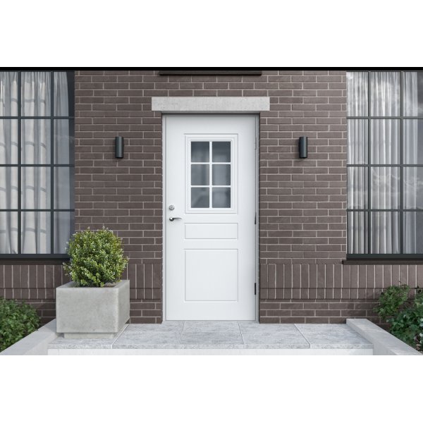 Yderdør Warsawa med glas Yderdør Warsawa med glas