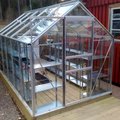 Ett växthus från Hemfint . Har byggt ihop den med innredning hyllor (hyllis) från Ikea .Väntar på odlar grönsaker chilli . äggplantor mm .Thailändsk grönsaker Växthus Popular - 6,2 m²