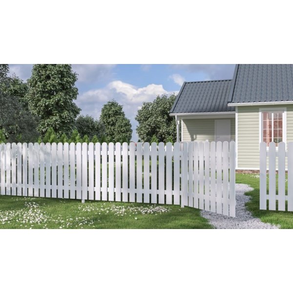 Kelda 10 staket - Vit