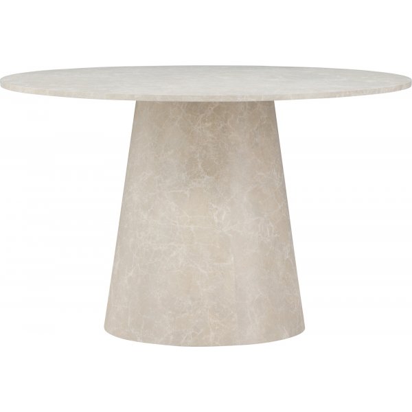 Matbord �120 cm - Beige marmor - Lanzo