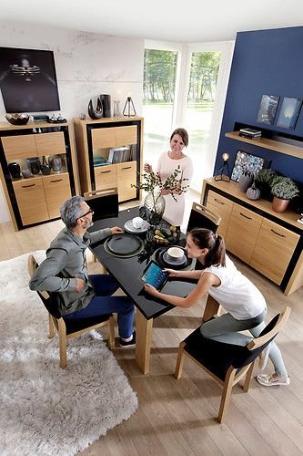 Manilla sideboard - Ek/svart