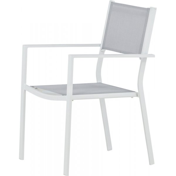 Chania Gartenstuhl - Grau/Weiß Chania Gartenstuhl - Grau/Weiß
