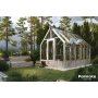 Vxthus Emilia med fundament 8,2 m  Gr tryckimpregnerat tr