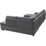 U-soffa Solna v�ndbar - 309 cm - m�rkgr�