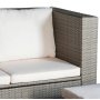 Key West udendrs gruppe; hjrnesofa med bord, fodskamler og opbevaring - Brun syntetisk rattan