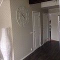 Del av Tv/allrum på övervåningen i vårt hus. Nyrenoverat under senaste veckorna. Så glad att jag hittade dessa dörrar. Lätta att jobba med, snygg finish. Innerdörr Fårö - 3-spegel - Formpressad dörr