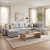 U-soffa Solna XL med f�rvaring - 367 cm - ljusgr�