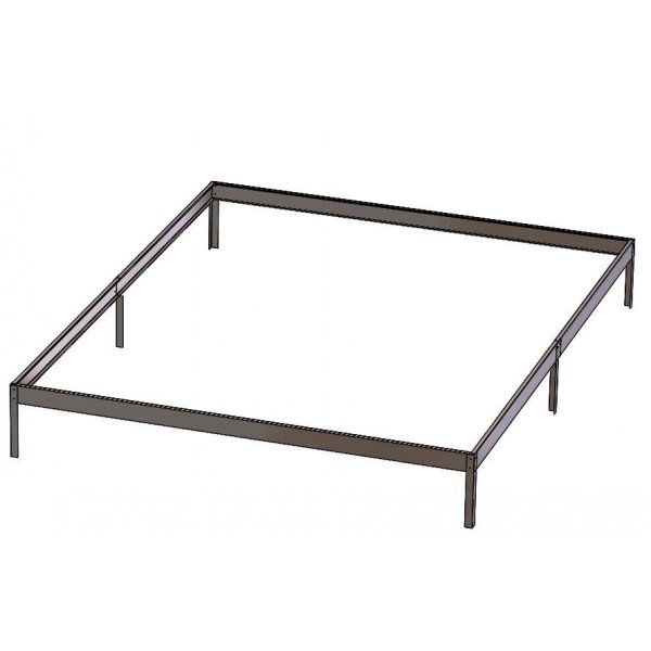 Växthus Neptunus - 9,6 m² - Aluminiumfärgat Växthus Neptunus - 9,6 m² - Aluminiumfärgat