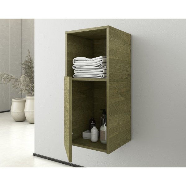 Badrumsmbler Sorrento 85 - Naturfrgat med spegel- & sidoskp