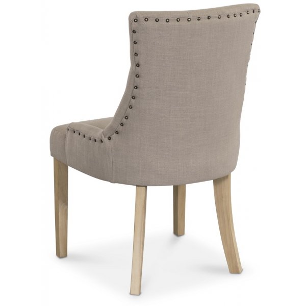 Matstol beige med tr�ben - Tuva