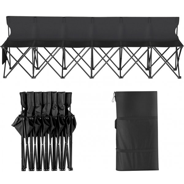 Hopf�llbar campingb�nk � plats f�r 6 personer