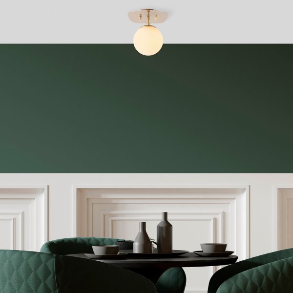 Well taklampa 11671 - Guld/vit