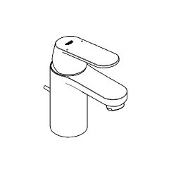 Grohe Ettgreppsbatteri till tv�ttst�ll, DN 15 Eurosmart Cosmopolitan 32825