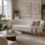 Soffa offwhite 3-sits - 180 cm - Kingsley