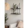 V�gghylla Vesper i svart - 58x59 cm