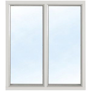 Fast fönster med bågpost - Aluminium - 2-glas