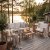 Loungegrupp Natur med Vita dynor och bord - Backyard
