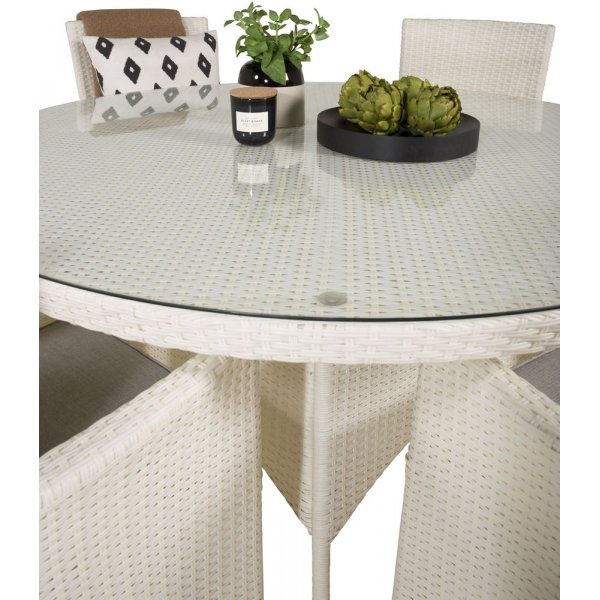 Frubol Matgrupp (150) - Vit - 6 Stolar