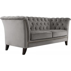 Soffa 2-sits chesterfield gr� - Henry