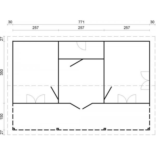 Fritidshus Sandra 25,6+11,1 m² Fritidshus Sandra 25,6+11,1 m²